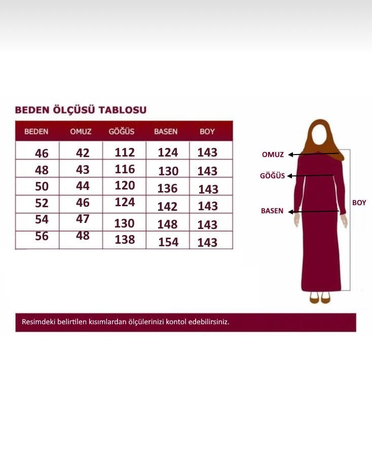 KOL VE BOYDAN TAŞ İŞLEMELİ ŞIK KALİTELİ YAZLIK GÜL KURUSU ZARİF FERACE