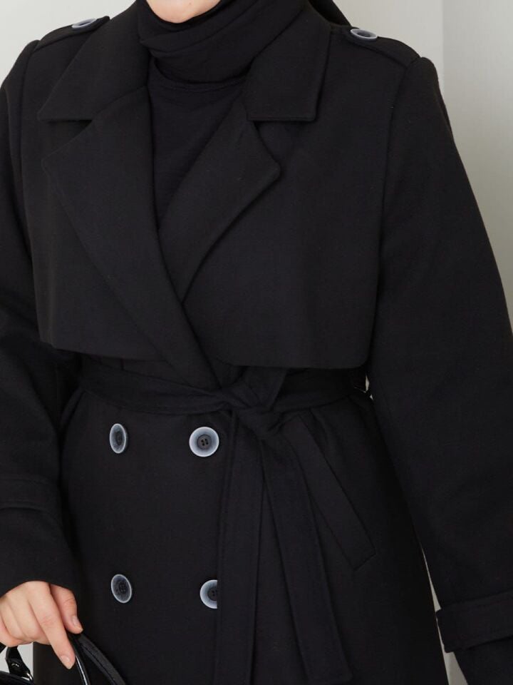 YENİ SEZON SÜPER KALİTE  EXTRA UZUN ASTARLI KALIN   TARZ SİYAH KAŞMİR KAŞE KABAN