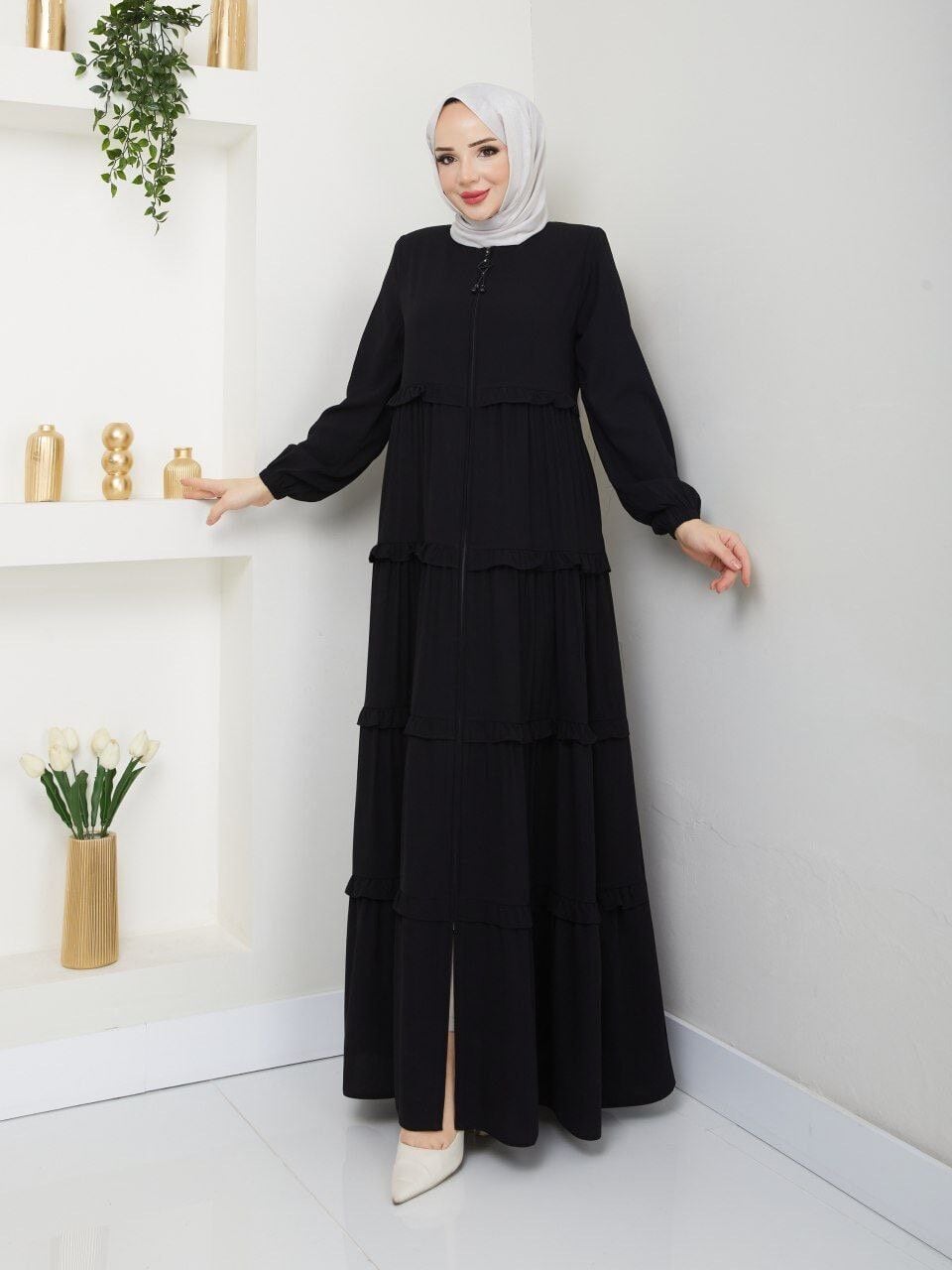 YENİ SEZON ŞIK TASARIM GENÇ TARZ YAZLIK İNCE ELBİSE FERACE ABAYA