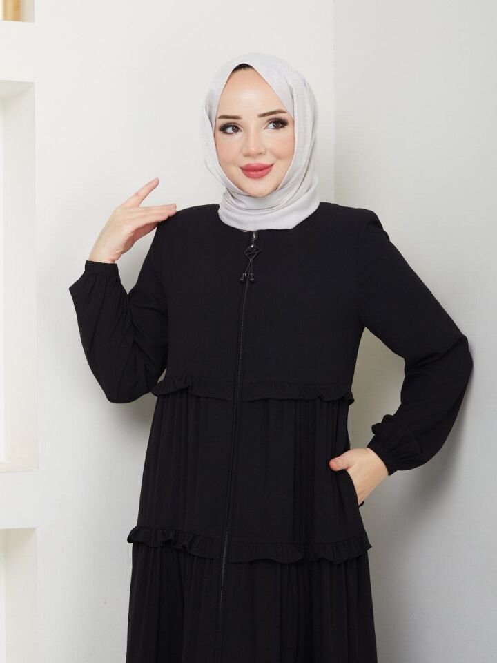 YENİ SEZON ŞIK TASARIM GENÇ TARZ YAZLIK İNCE ELBİSE FERACE ABAYA