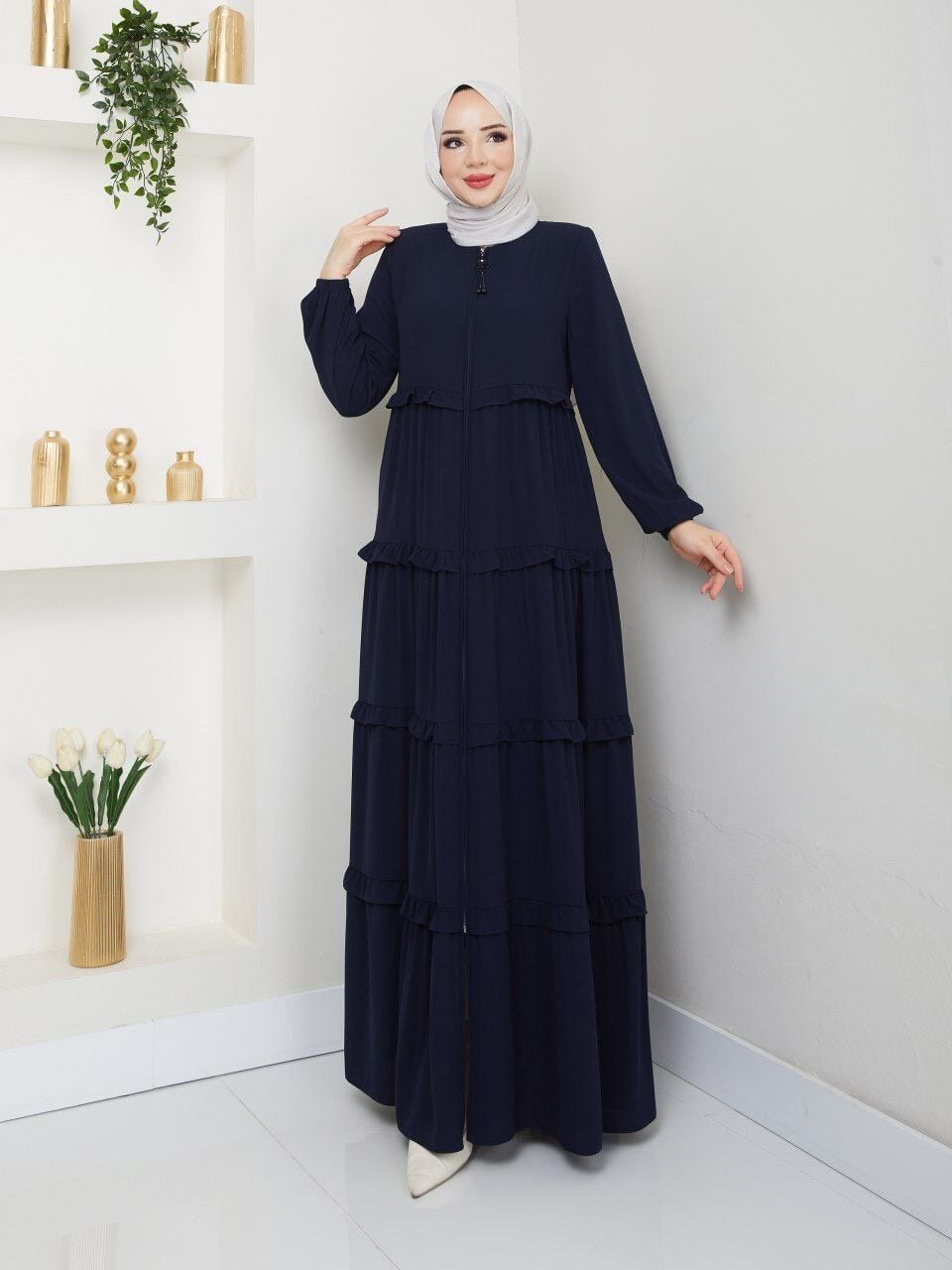 YENİ SEZON ŞIK TASARIM GENÇ TARZ YAZLIK İNCE ELBİSE FERACE  ABAYA