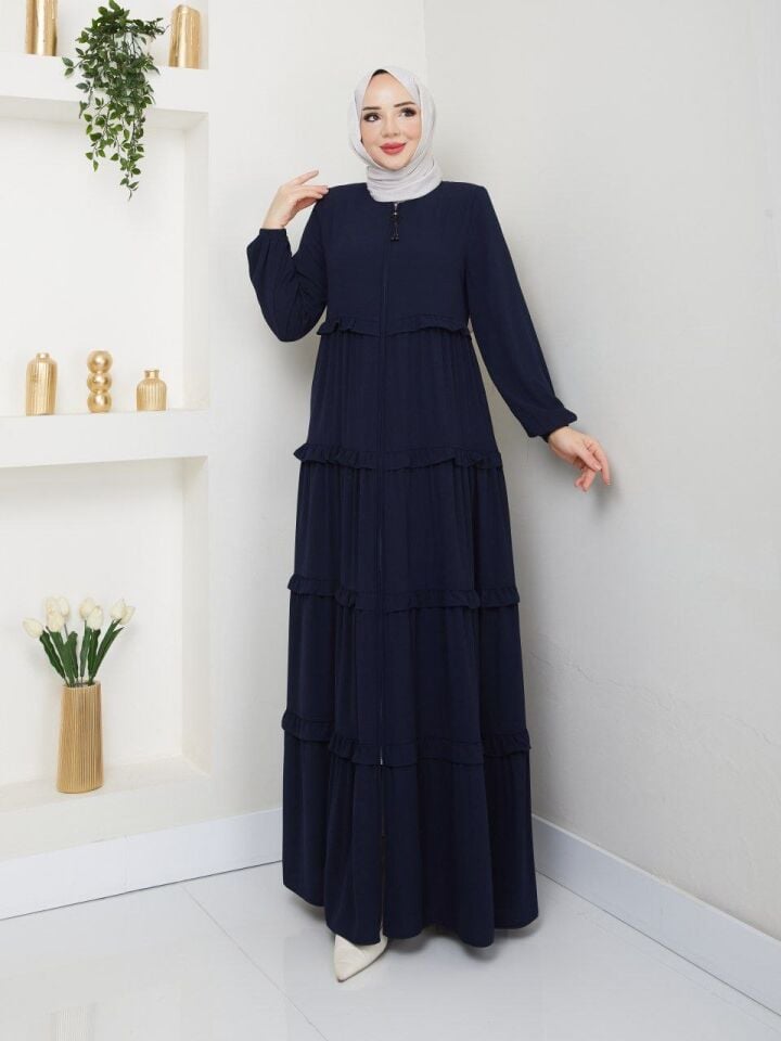 YENİ SEZON ŞIK TASARIM GENÇ TARZ YAZLIK İNCE ELBİSE FERACE  ABAYA