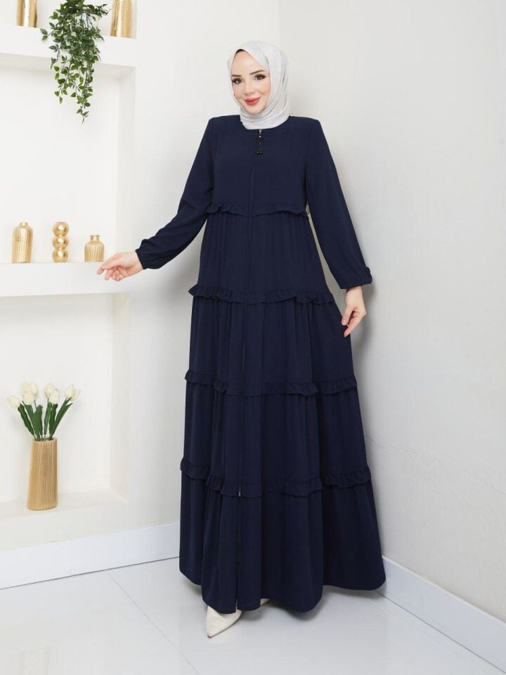 YENİ SEZON ŞIK TASARIM GENÇ TARZ YAZLIK İNCE ELBİSE FERACE  ABAYA