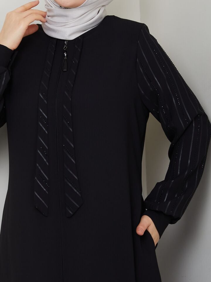 YENİ SEZON  TAŞ VE LAZER BASKI DETAYLI YAZLIK KALİTELİ ABAYA FERACE