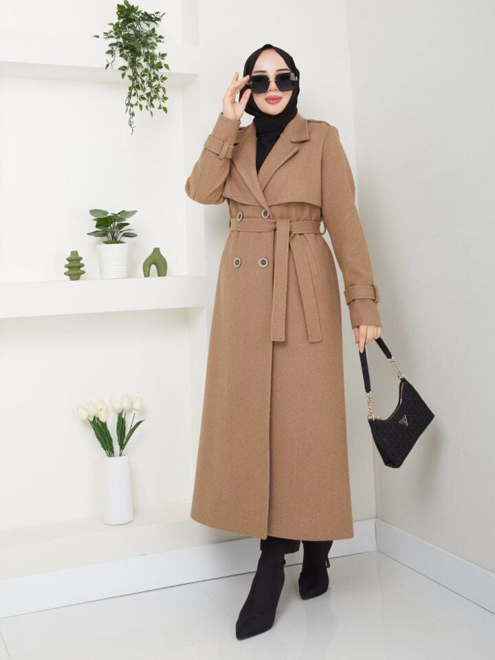 YENİ SEZON SÜPER KALİTE  EXTRA UZUN ASTARLI KALIN   TARZ KAMEL KAŞMİR KAŞE KABAN