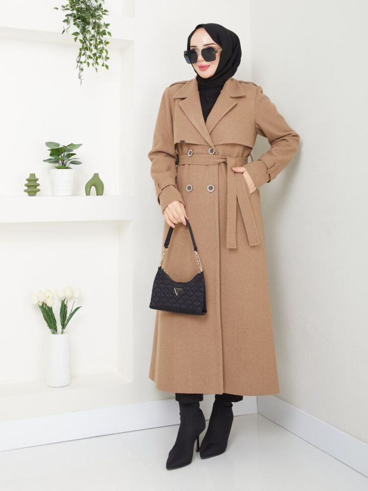 YENİ SEZON SÜPER KALİTE  EXTRA UZUN ASTARLI KALIN   TARZ KAMEL KAŞMİR KAŞE KABAN